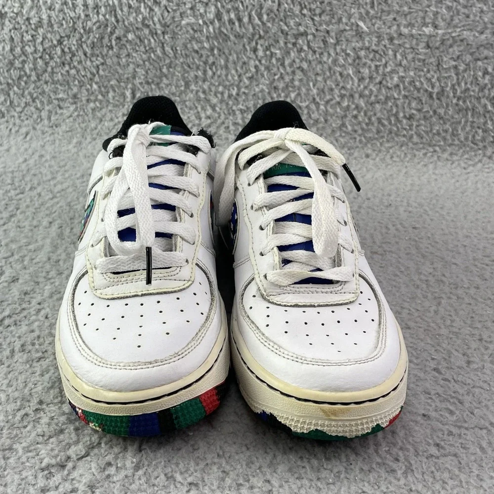 Nike Air Force 1 Crayon Youth 4.5 White Leather Sportswear Basketball Retro